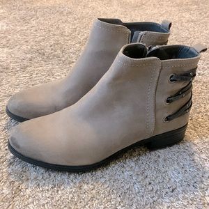 Women’s Grey Suede Booties